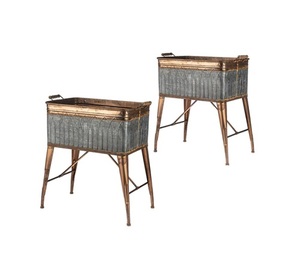 Pewter antique Aluminum <b>Reindeer</b> Sculpture For Home Decoration - Product Image 2