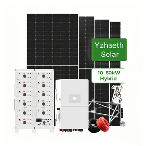Sistema Solare Ibrido All-in-One da 50kW con Batterie agli Ioni di Litio, Sistema di Montaggio Pannelli Solari Commerciali da 10kW Off-Grid - Product Image 1