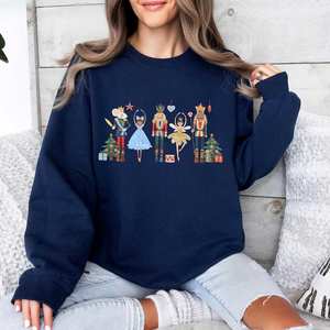 Christmas Sweatshirt for Women Custom Oversized Breathable Autumn Print Casual Pullover 100% Polyester - Product Image 1