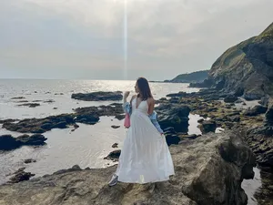 Vacances d'été blanc nouveau Boho Beach 100% coton sans manches décontracté longueur cheville Maxi robe pour les femmes - Product Image 2