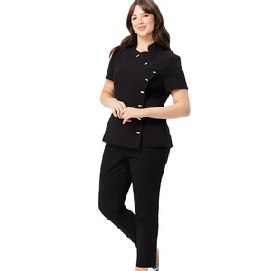 2025 uniforme médico para mujer, conjuntos de exfoliación de enfermería, exfoliante elástico, manga corta, Joggers médicos, uniformes de clínica, ropa - Product Image 1