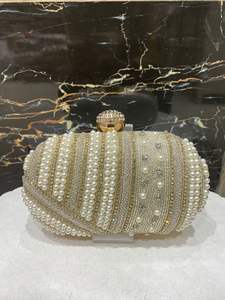 Elegant Beaded Embroidered <b>Clutch</b> Best Quality Handmade Wedding & Party Purse for Women, Perfect Luxury <b>Bag</b> for Sale - Product Image 5