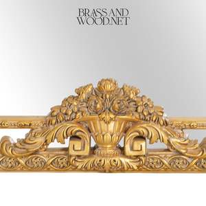 Marco de Espejo de Latón Ornamentado de Lujo, Espejo de Pared Clásico - Product Image 5