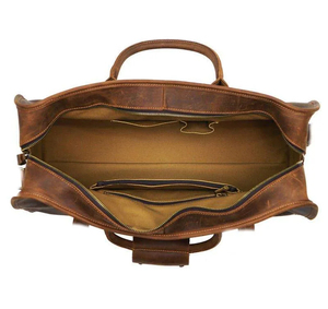 Hot Selling High Quality Genuine Leather Duffle <b>Bag</b> Men Leather Travel <b>Duffel</b> <b>Bag</b> for Sale - Product Image 4
