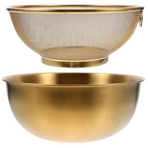 Colador de Acero Inoxidable de Tamaño Grande para Marca Privada, Ideal para Tareas de Cocina Familiares, Ofrece un Drenaje Eficiente del Agua para Todo Tipo de Alimentos - Product Image 1