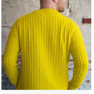 Premium Men's <b>Waffle</b> Sweater High-Quality Material Lightweight Warmth Perfect For Daily Use Outdoor Activities Features Ribbed - Product Image 5