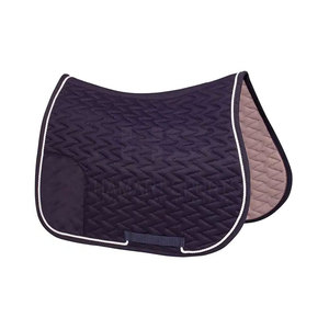 ชุดแผ่นอานม้าม้าม้าม้าแผ่นหลังม้าแผ่นอานสำหรับขี่ม้าสีพื้นทนทานงาน OEM ตามสั่ง - Product Image 4