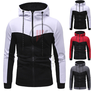Sweat à capuche unisexe zippé 100% coton veste d'entraînement avec fermeture éclair conception personnalisée motif 3D grande taille impression personnalisée pour hommes femmes - Product Image 6