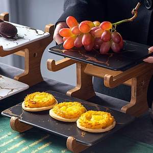 Customized Modern Bamboo & Acacia <b>Wood</b> Display Organizer - Product Image 4