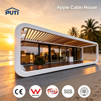 Cabane Apple de 20 pieds, lodge panoramique pour observer les étoiles, pod préfabriqué pour le tourisme dans le désert et les escapades romantiques
