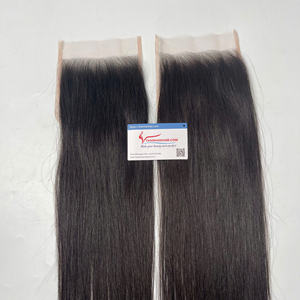 Top qualité HD dentelle fermeture 5x5 frontal suisse dentelle fermeture 5x5 brut cheveux vietnamiens fermeture perruque naturelle droite - Product Image 5