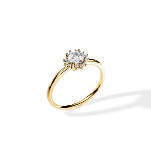 Nouvelles bagues de fiançailles et de mariage en diamant de laboratoire CVD 1CT certifié IGI, or massif 14 carats, taille ronde brillante, style classique - Product Image 6