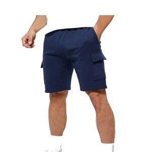 Pantalones cortos de carga 2025 de alta calidad de color azul para hombre, pantalones cortos de carga de algodón 100% de material transpirable al por mayor para hombre - Product Image 1
