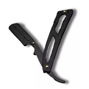 Latest Design Wooden Handle Manual Shaving Folding Straight Barber Edge Steel <b>Razors</b> Beard <b>Razor</b> BY ZACHARAY INDUSTRIES - Product Image 1