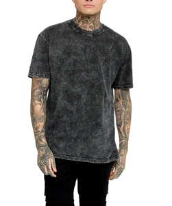 T-shirt unisexe en coton 100% de haute qualité, lavage à l'acide, 2025, 180, 200, 210, 220 g/m², impression personnalisée, t-shirt uni, grande taille, t-shirt vierge pour homme - Product Image 1