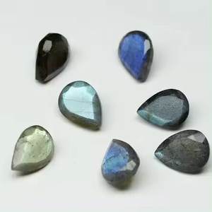 Labradorite naturelle 6x9mm à facettes coupe poire pierre précieuse en vrac meilleur choix nouveau produit 2024 au prix d'usine pierres Alibaba inde - Product Image 1
