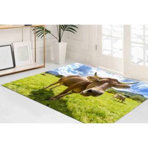 Alfombra con Diseño de Cabeza de Ganado, Alfombra de Granja, Alfombra con Diseño de Vaca, Alfombra con Diseño de Animales, Alfombra de Lujo, Alfombra Estampada, Alfombra Delgada No Tejida - Product Image 4
