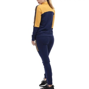 Sweat-shirt à motif solide en coton personnalisé pour femmes et survêtement d'hiver deux pièces ensembles de bas actifs pull à col rond - Product Image 4