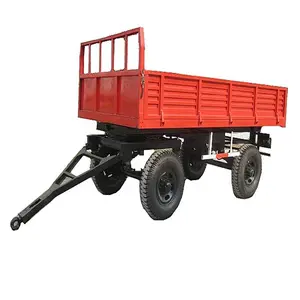 Cheap Agricultural Fertilizer Spreader Trailer Tractor Hydraulic Tipping Trailer Farm Trailer Tractor For Sale