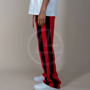 Pantalones acampanados con estilo para hombre con corte inferior de campana para atuendo retro y moderno Vibes pantalones acampanados de cintura alta para hombres - Product Image 5