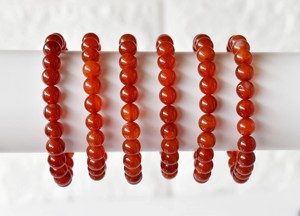 Premium Natural Healing Red Onyx 8mm Round Crystal <b>Beaded</b> <b>Bracelet</b> for Meditation Energy Jewelry - Product Image 6