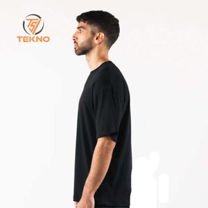 Nueva camiseta personalizada de peso pesado 100% de algodón con serigrafía para hombre, camiseta de alta calidad a la moda con hombros caídos, ajuste largo de gran tamaño - Product Image 3