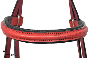 Harnais d'équitation en cuir véritable avec rembourrage, équipement équestre, accessoires pour chevaux - Product Image 4