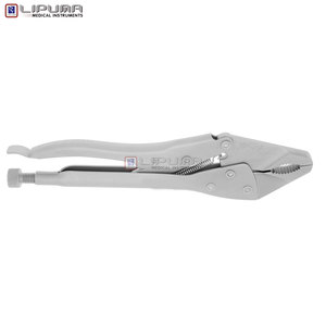 Pinzas de agarre profesional, punta de 9,5mm, 18 cm, instrumentos médicos quirúrgicos de acero inoxidable, uso en laboratorio Dental - Product Image 3