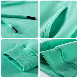 Sudadera deportiva de algodón liso para hombre con logotipo personalizado, pantalones de chándal y Sudadera con capucha, conjunto de 2 piezas, chándales para hombre - Product Image 4