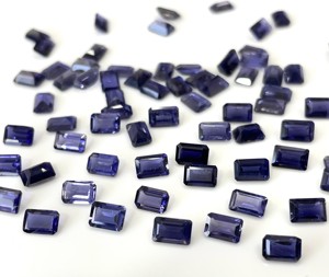 Iolite แปดเหลี่ยม3X5มม. ตัดเหลี่ยมเพชรพลอยหลวมคุณภาพสูง - Product Image 1