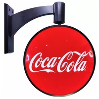 Boîte à lumière publicitaire en acrylique et acier inoxydable à LED double face, étanche 12V, forme personnalisée, pour utilisation en extérieur