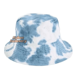 Chapeaux de plage femmes élégant cravate teinture lavage personnalisé 2 panneaux respirant casquettes d'été pour les filles - Product Image 2