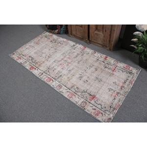 พรมตกแต่งสไตล์ตุรกี ขนาด 3x6.4 ฟุต พรมวินเทจ พรมสีเทาสไตล์ตะวันตกเฉียงใต้ - Product Image 3