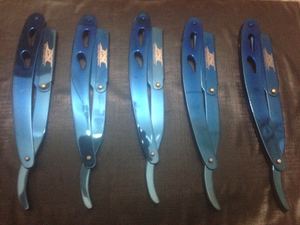 Maquinilla de afeitar de corte recto de línea de afeitado mejor valorada con estuche impermeable maquinilla de afeitar de peluquero japonesa de doble filo para hombres barba - Product Image 5