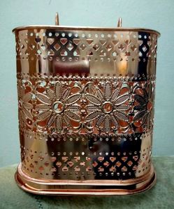 Hot Selling Decorative Metal Floral Design Wall-Mounted Cutlery Holder in Best Price From India - Product Image 4