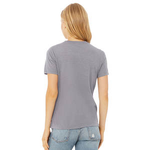 เสื้อยืดคอกลมผ้าฝ้ายซูพิมาสำหรับผู้หญิง ทรงหลวม ไม่มีป้าย รุ่นพื้นฐาน - Product Image 2