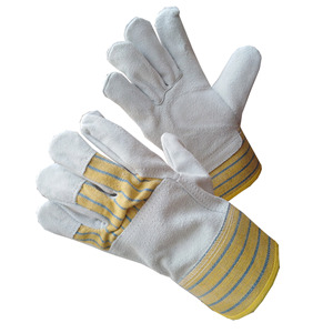 Guantes de construcción de cuero partido De Vaca canadiense, gran oferta, soldador de seguridad, proveedor - Product Image 4