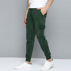 Pantalon de jogging 100% coton pour hommes, taille haute, style décontracté, taille moyenne, teint uni, grande taille pour les entraînements en plein air, nouveau pour la saison de printemps - Product Image 2