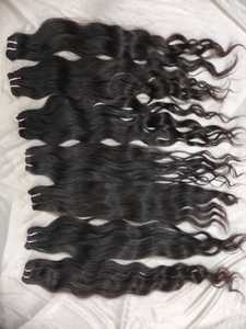 4 paquetes de extensiones de cabello Remy ondulado de 24 pulgadas 100% cabello crudo de templo indio natural sin procesar sin tratar cualquier tipo de productos químicos - Product Image 6