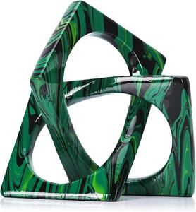 Décoration intérieure moderne Accent vert Petite sculpture géométrique Ornement en métal Prix de gros Fabriqué en aluminium - Product Image 1