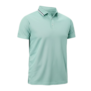 T-shirt à col roulé personnalisé 100% coton pour hommes de haute qualité été doux respirant séchage rapide tenue décontracté avec logo brodé - Product Image 6