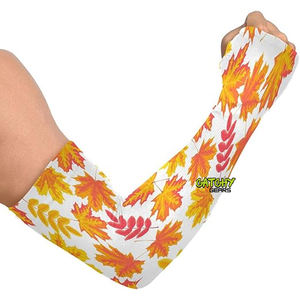 Manchons de bras de sport de compression unisexe personnalisés manchon de protection UV de tatouage de refroidissement par sublimation avec protection solaire - Product Image 2