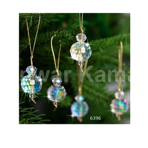 Bolas de cristal de Navidad multicolor, adornos colgantes para árbol y decoración para fiesta de boda, decoraciones festivas para árboles de Navidad - Product Image 2