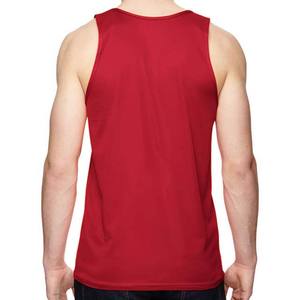 Débardeurs de gymnastique athlétique pour hommes doux et durables parfaits pour la musculation vêtements décontractés couleur rouge coton polyester débardeurs pour hommes - Product Image 2