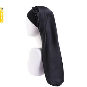 Adjustable Satin <b>Bonnets</b> Digital Silk Screen Printed High-quality Fashion Women's Headwear for Daily Use Customized Color Four - Product Image 2