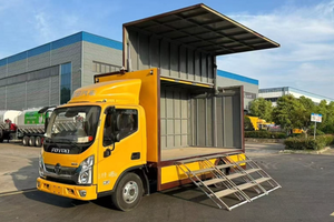 Camion de scène de concert extérieur neuf, personnalisé en usine, Euro 5, manuel, avec transmission 4x2 et écran LED pliable, à vendre - Product Image 1