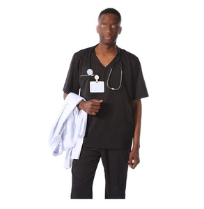 Uniformes médicaux unisexes de haute qualité, style personnalisé, nouvelle collection, design respirant, Spandex/Coton, service OEM, vente en gros pour hôpitaux - Product Image 3
