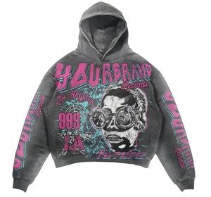 Personalizable 100% algodón para hombre de gran tamaño pulóver sudaderas con capucha XS ODM a granel estampado liso Puff estampado Casual temporada otoño con capucha - Product Image 2