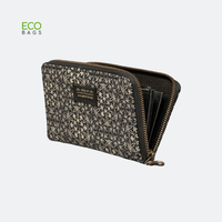 Tas Grosir Vietnam Kanvas Ramah Lingkungan Dompet Vintage Penutup Ritsleting Dapat Digunakan Kembali Tahan Air Bordir Berlian Kustom