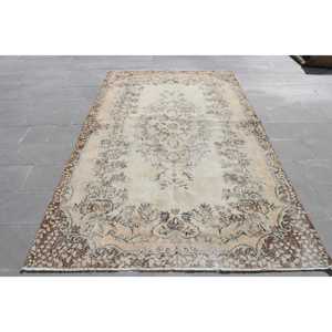 พรมวินเทจตุรกีขนาดใหญ่ 5.5x9.4 ฟุต (169x288 ซม.) พรมโมร็อกโกสีน้ำตาล - Product Image 1